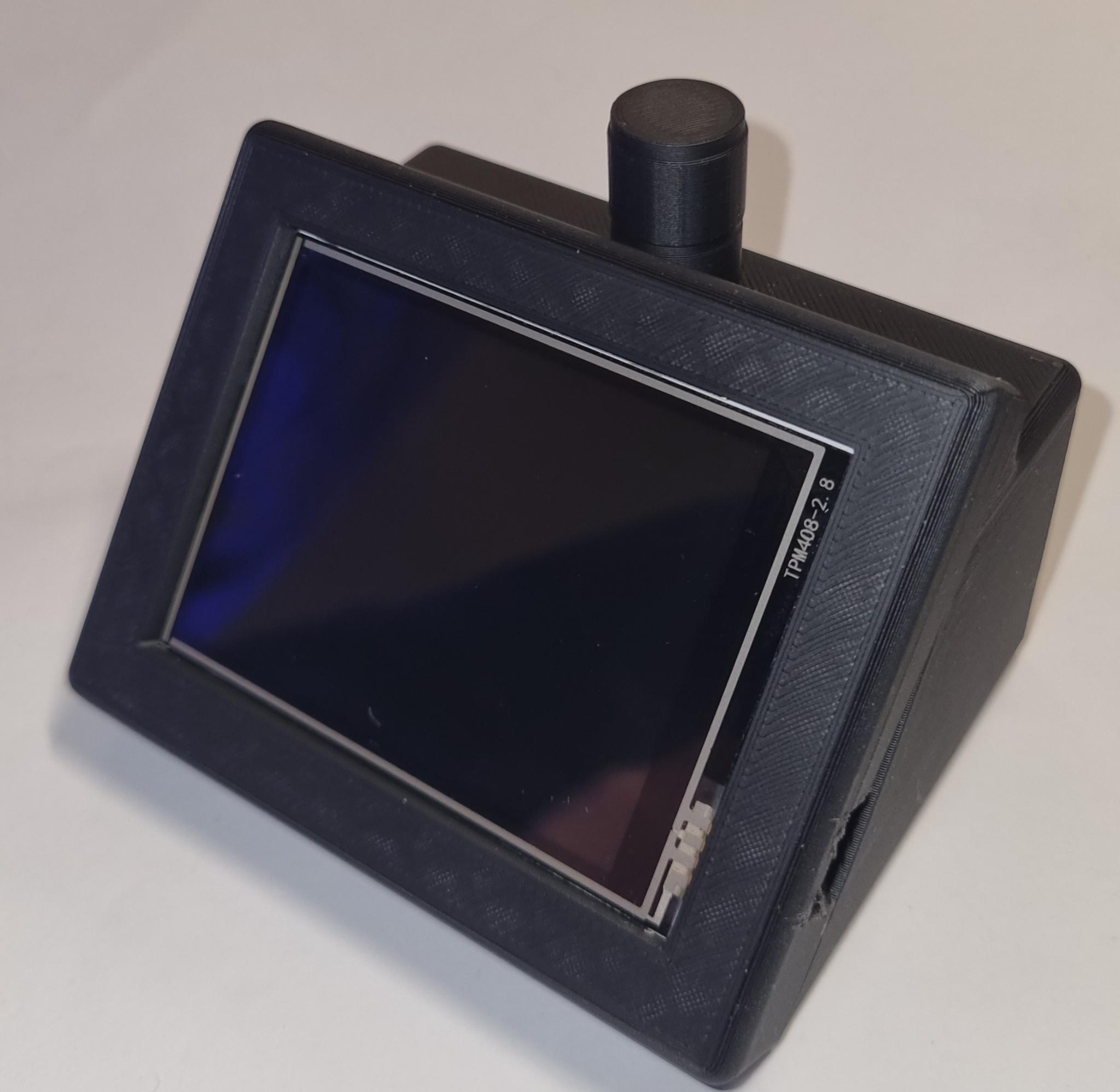Cheap Yellow Display (CYD) Housing w/o rotary knob ESP32-2432S028R-Touchscreen-ESP-WROOM-32-Entwicklungsplatine