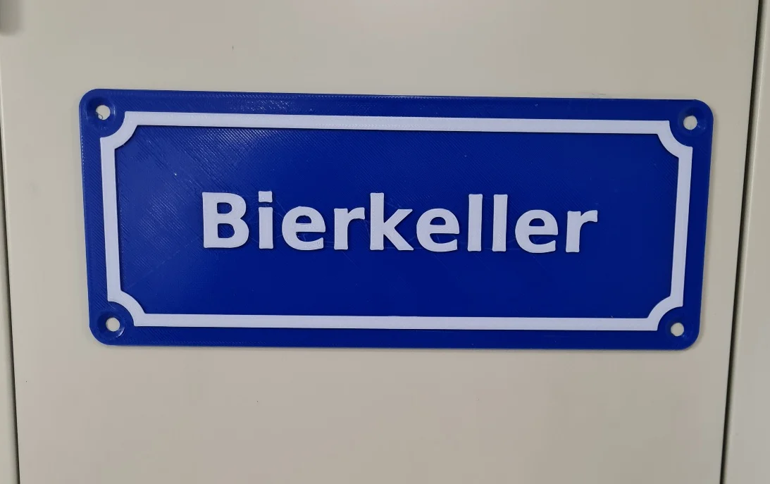 Schild Bierkeller Sign Bierkeller