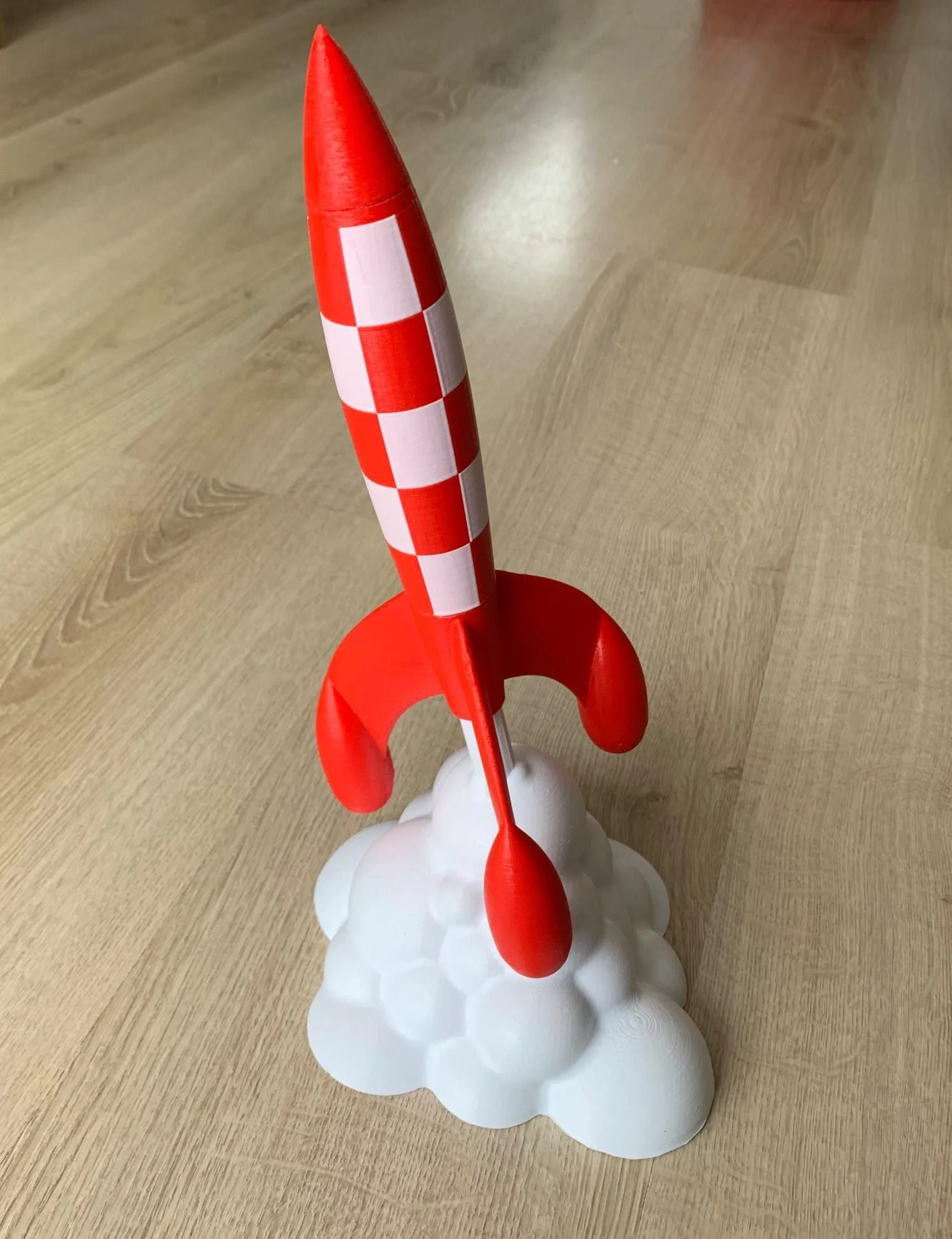 Tintin Rocket Dual-color / Fusée Tintin Bi-couleur