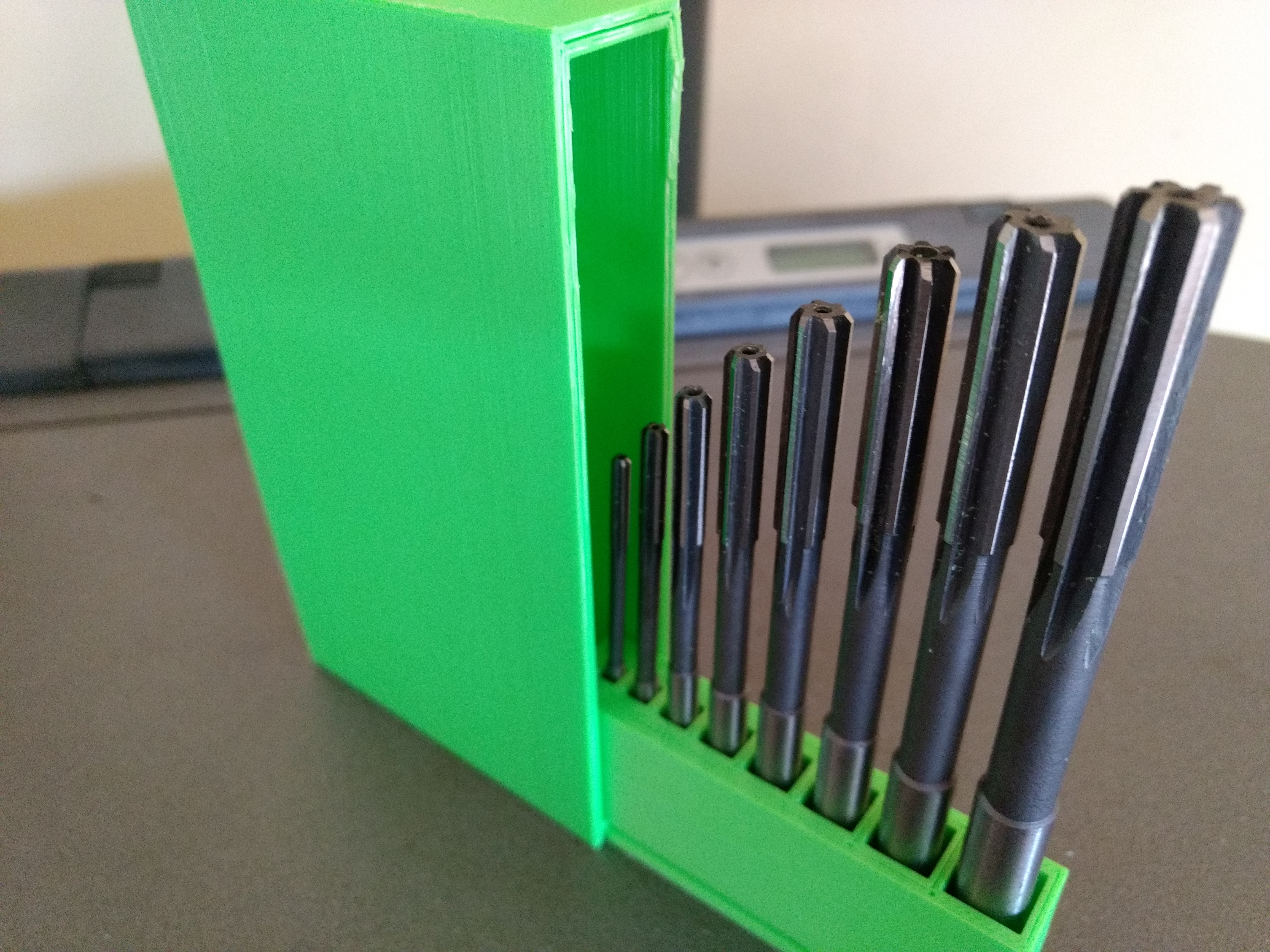 Box for HSS reamers  / milling cutter