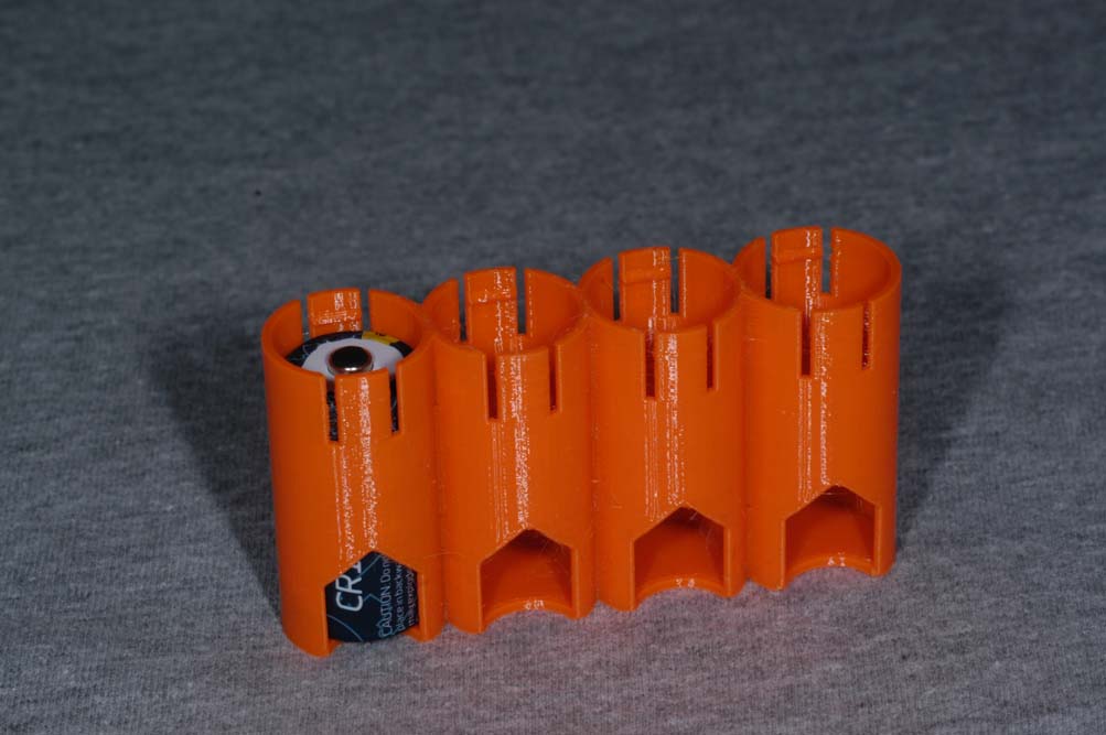 Caddy for CR123 batteries