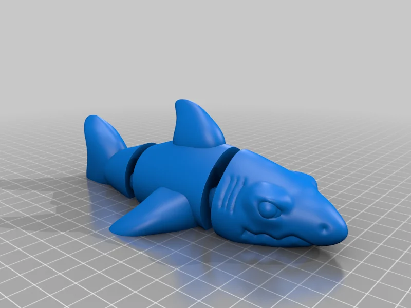 shark Flexi Fidget toy - articulated - print in place
