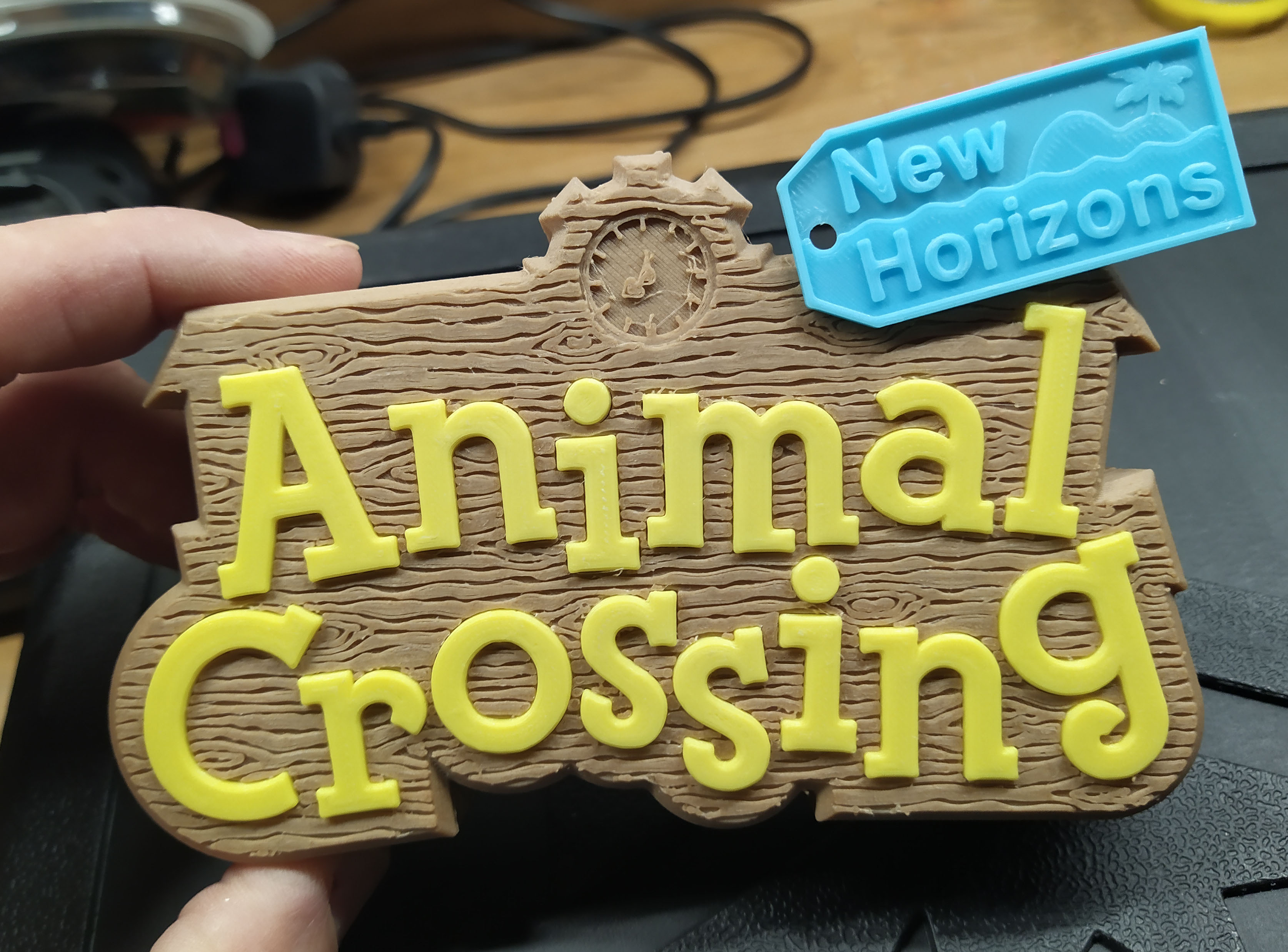 Colourful, textured Animal Crossing Sign or Box (for single extruders)