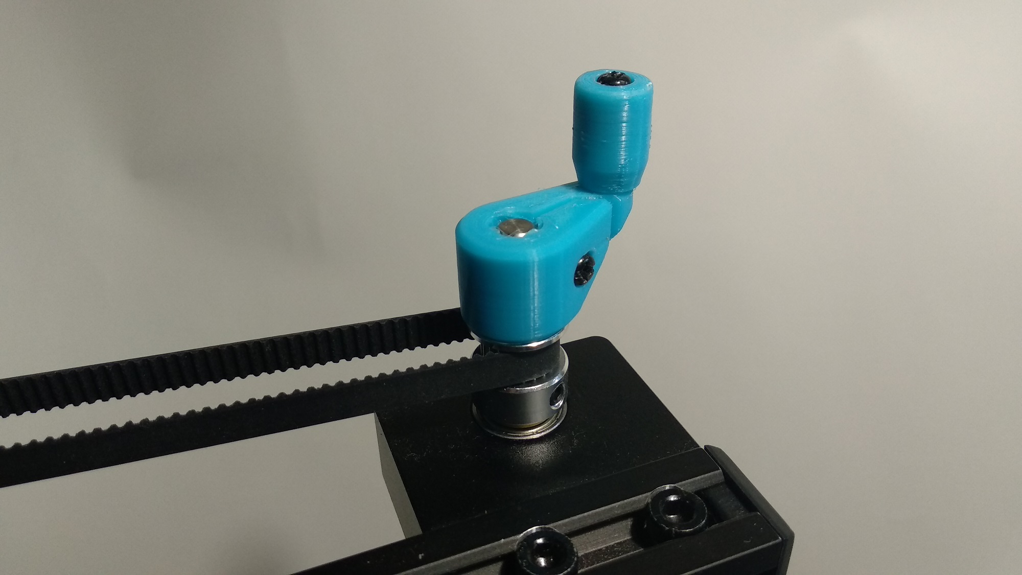 Z Axis Manual Crank for Belt-Linked Dual Drive