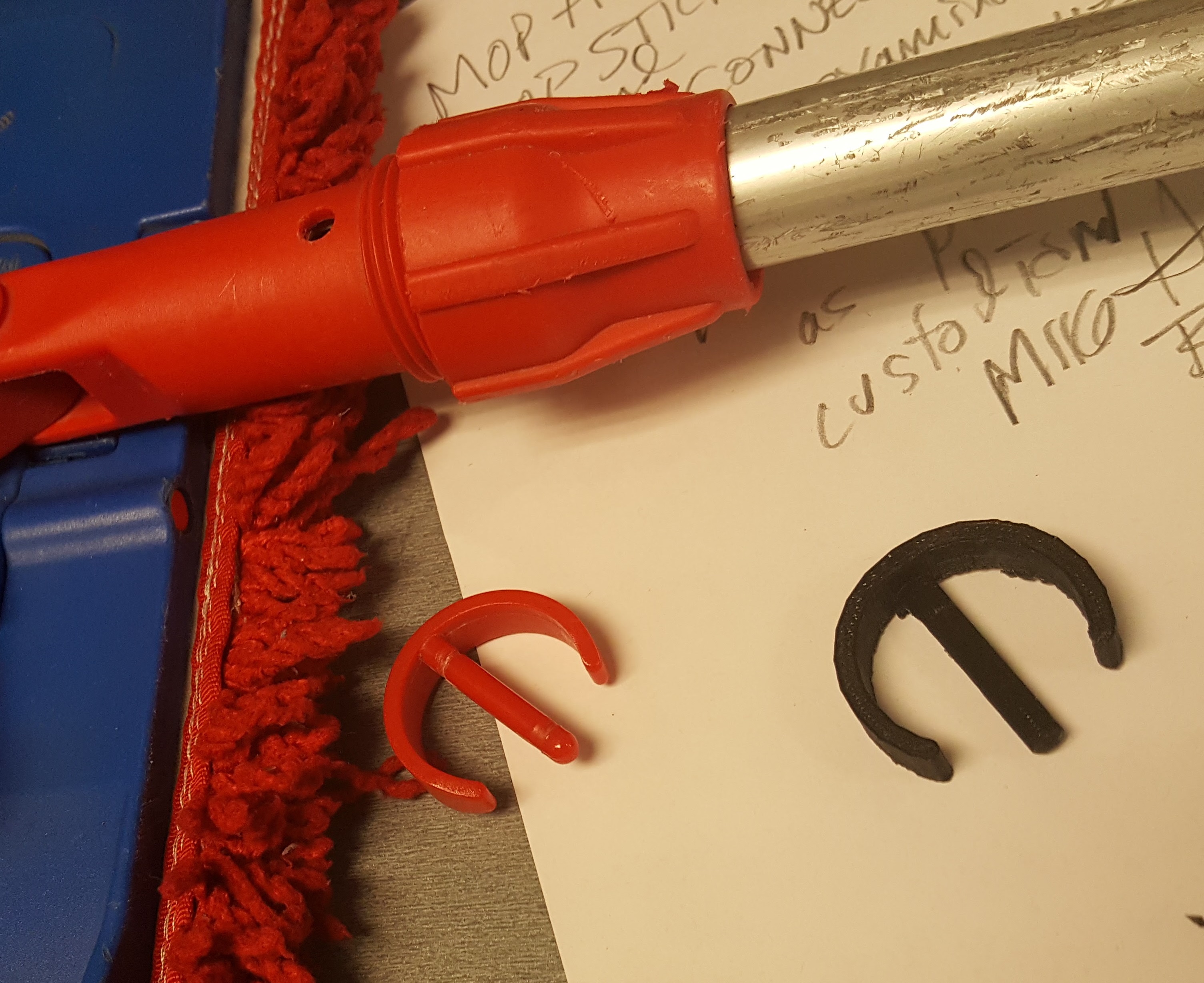Mop Handle Clip for M-Fiber EZ Clean Telescoping Handle