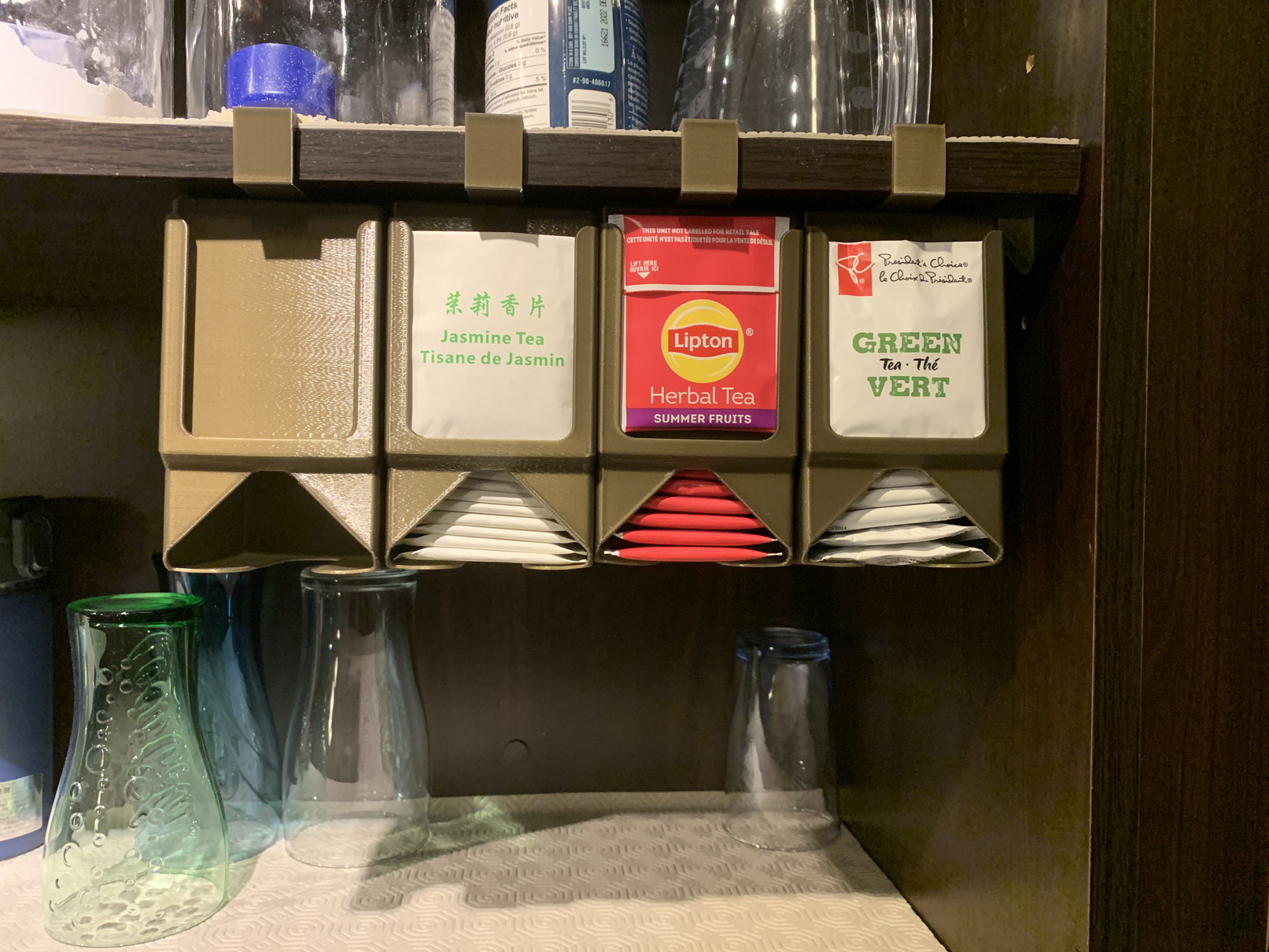Tea Dispenser (top-hook-mounted) Tea Bag Storage Holder