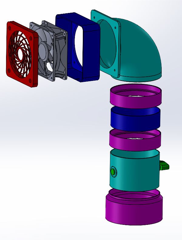 Modular Enclosure Exhaust With Shutoff Valve