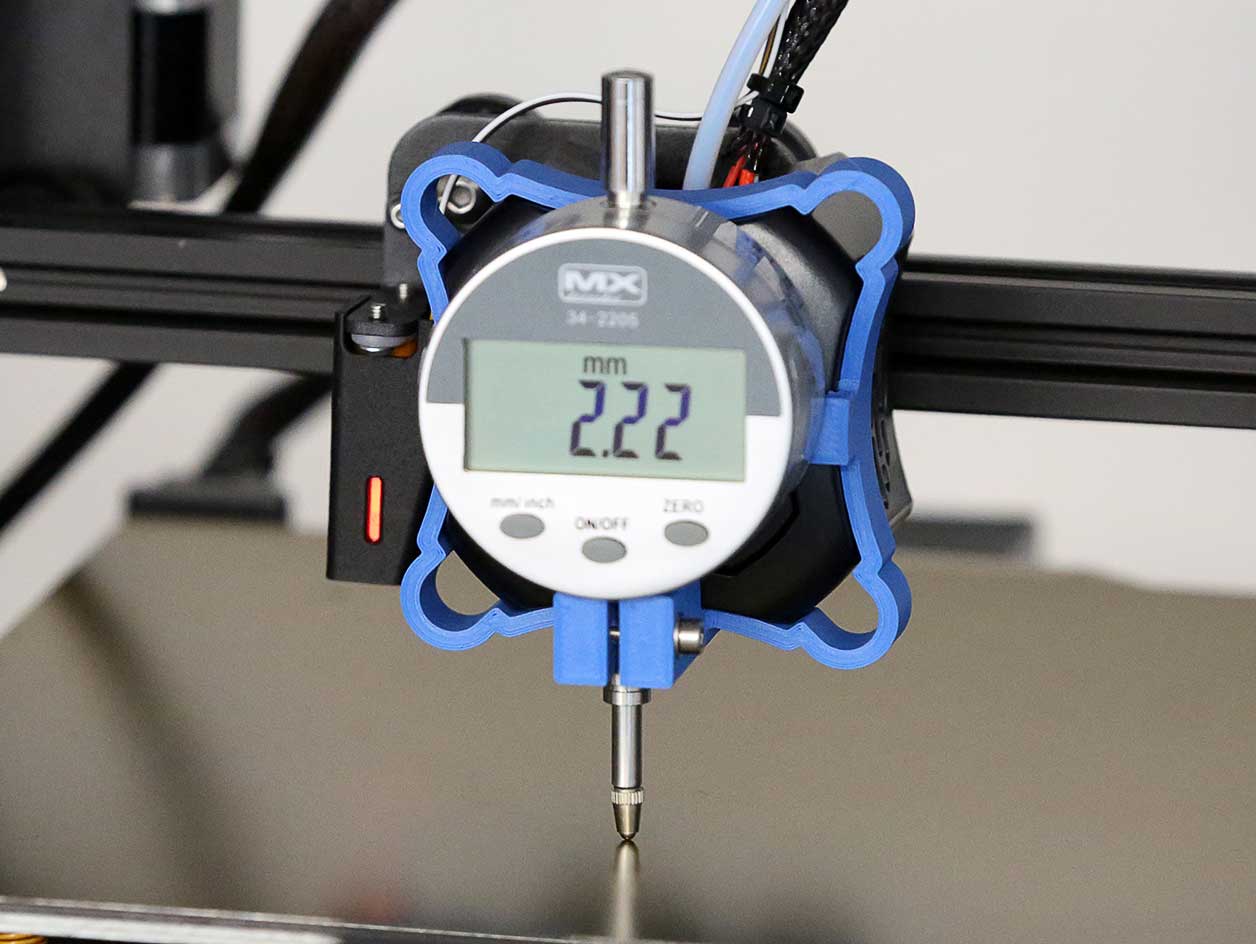 Ender 3 v2 Dial Gauge Mount Remix