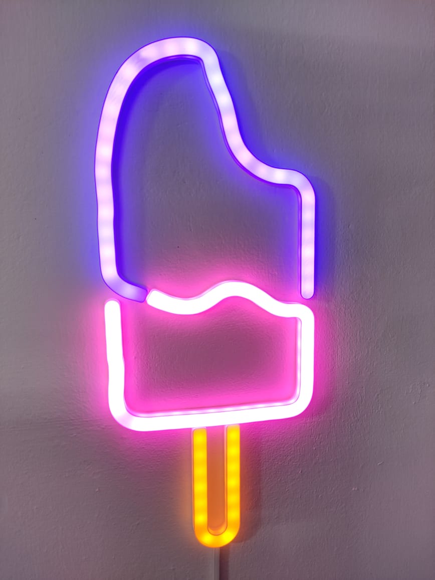 Neon light 3D printed