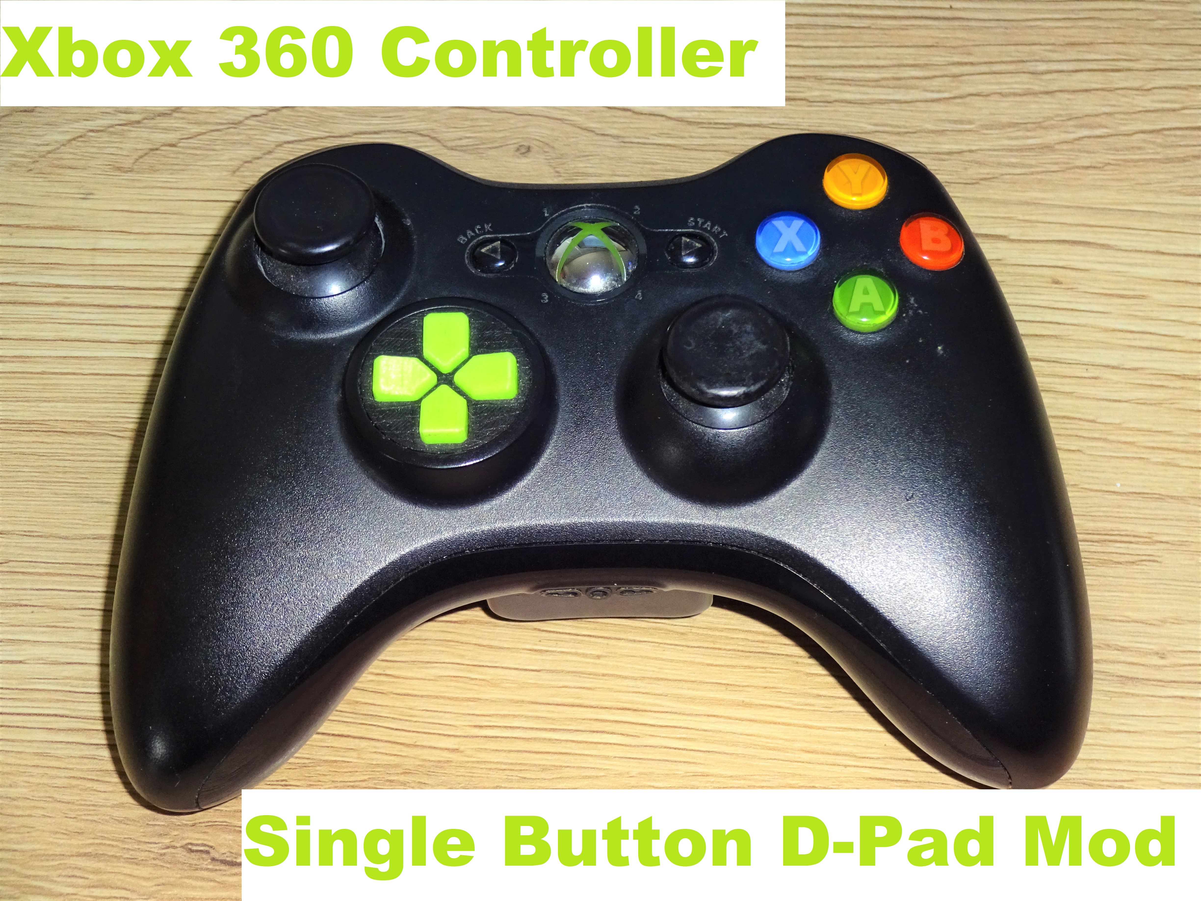 Xbox 360 Controller - Single Button D-Pad Mod