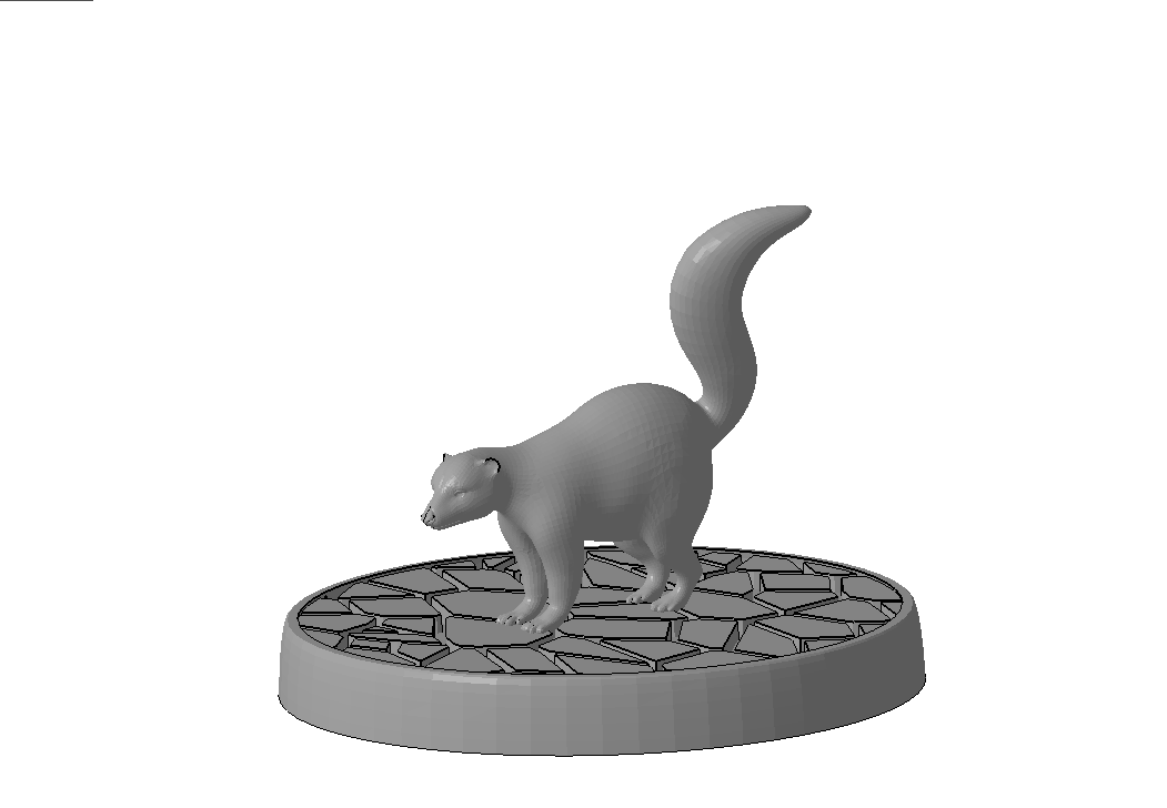 Skunk miniature for gaming (28mm-ish)