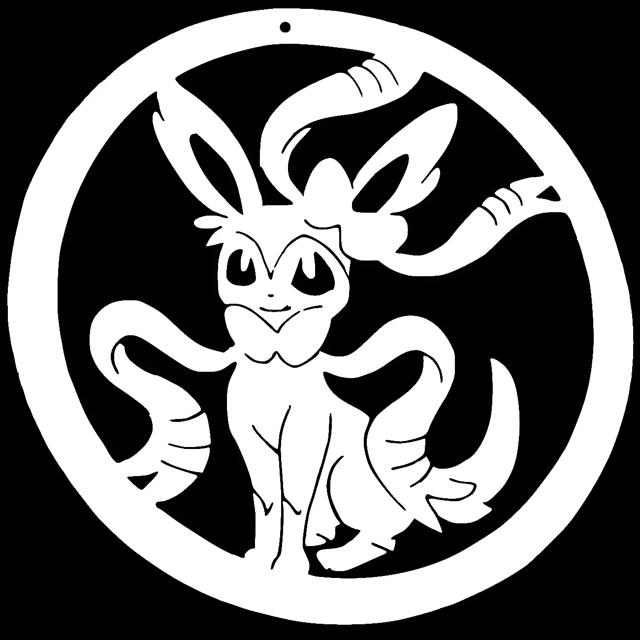 Sylveon Ornament + stencil