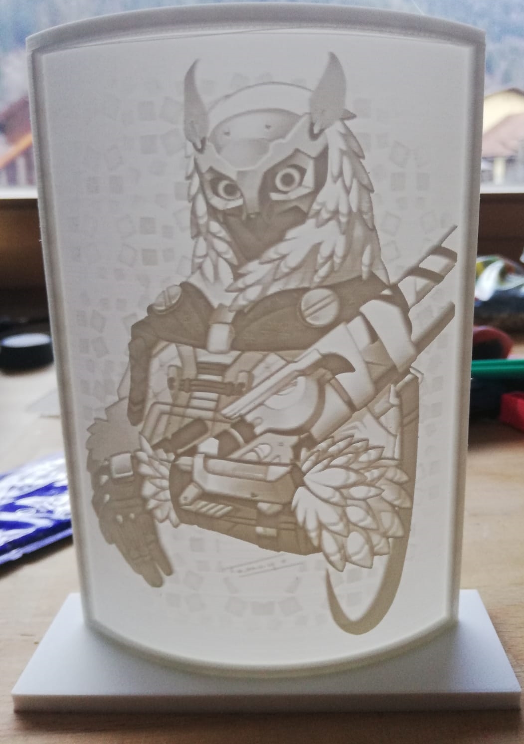 Ana Snow Owl - Lithography