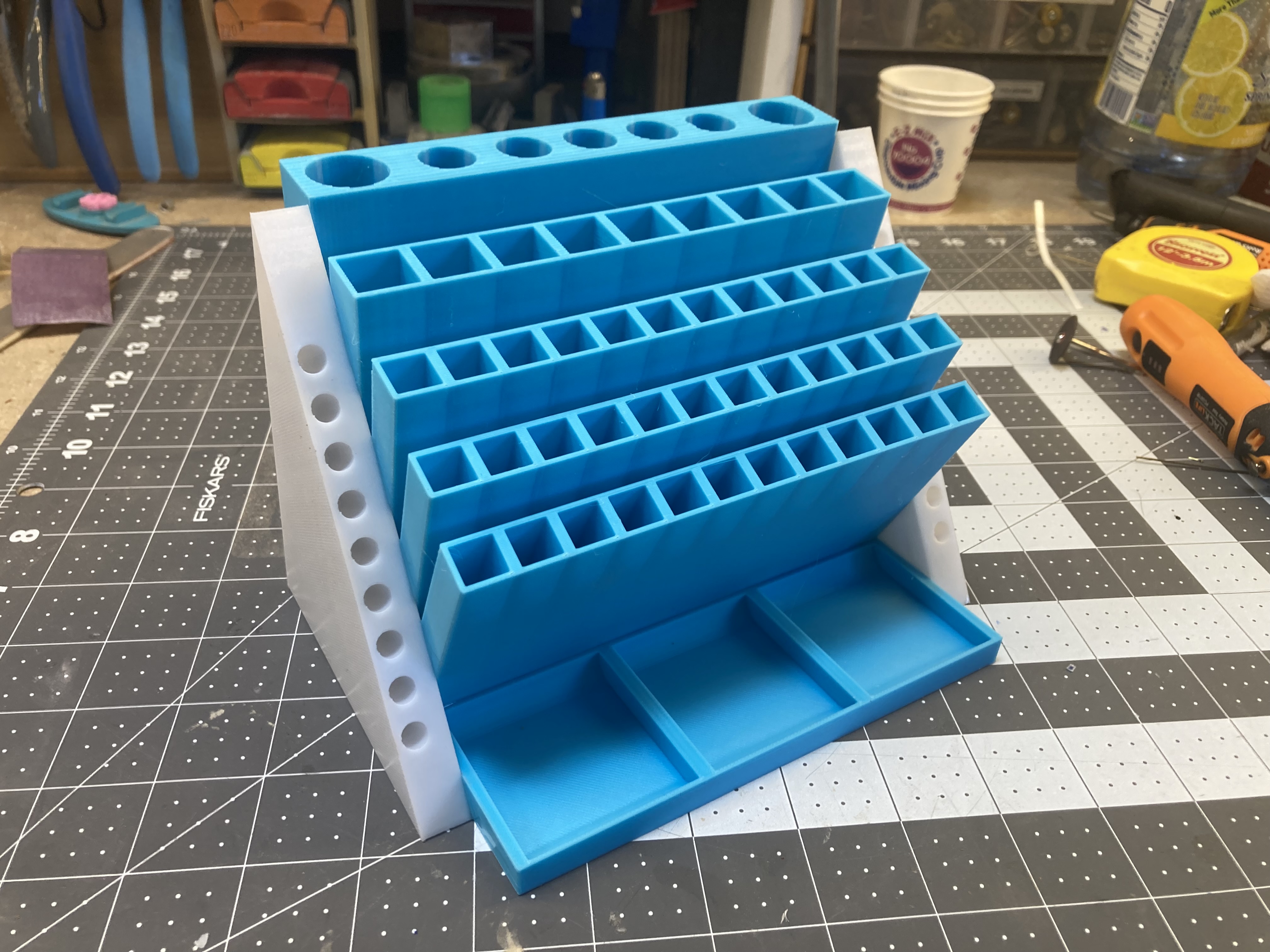 Desktop hobby tool organizer