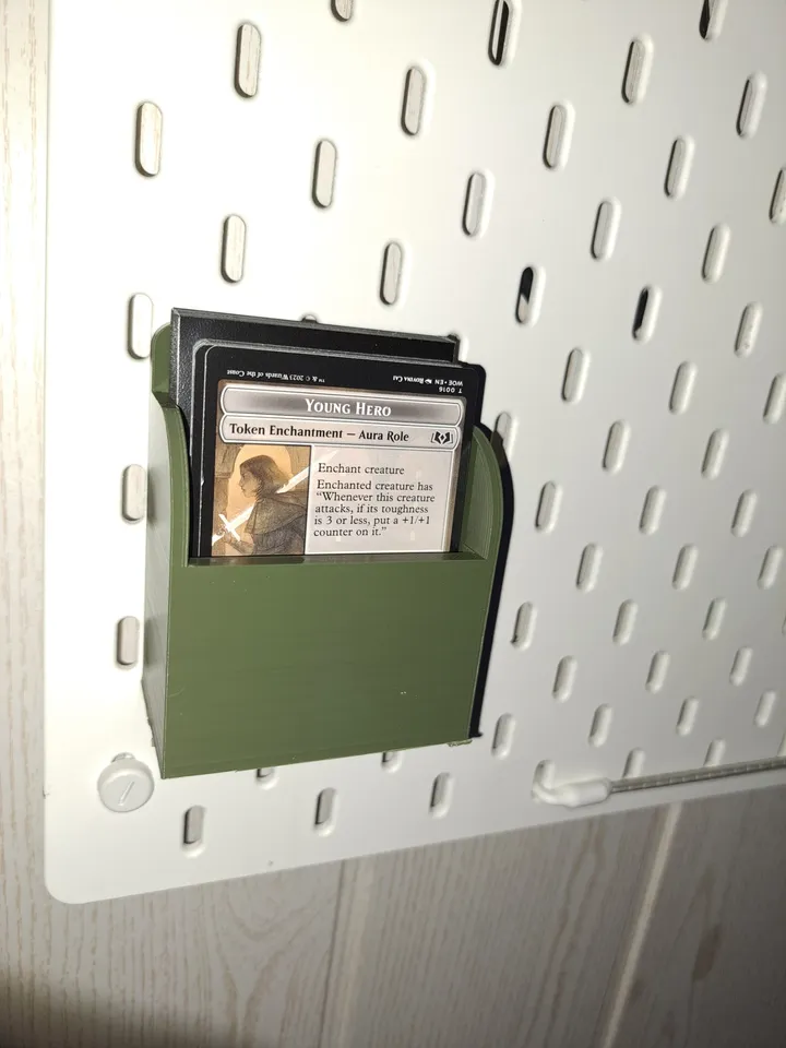 MTG magic card or sleeve holder for ikea skadis