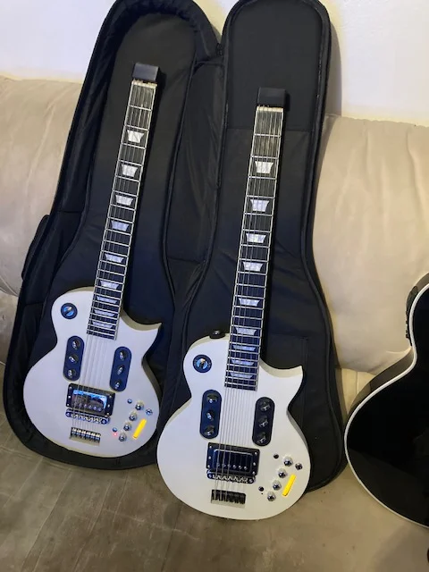 Headless Paul Guitar - with integrated effects unit - playable via headphones or Bluetooth box