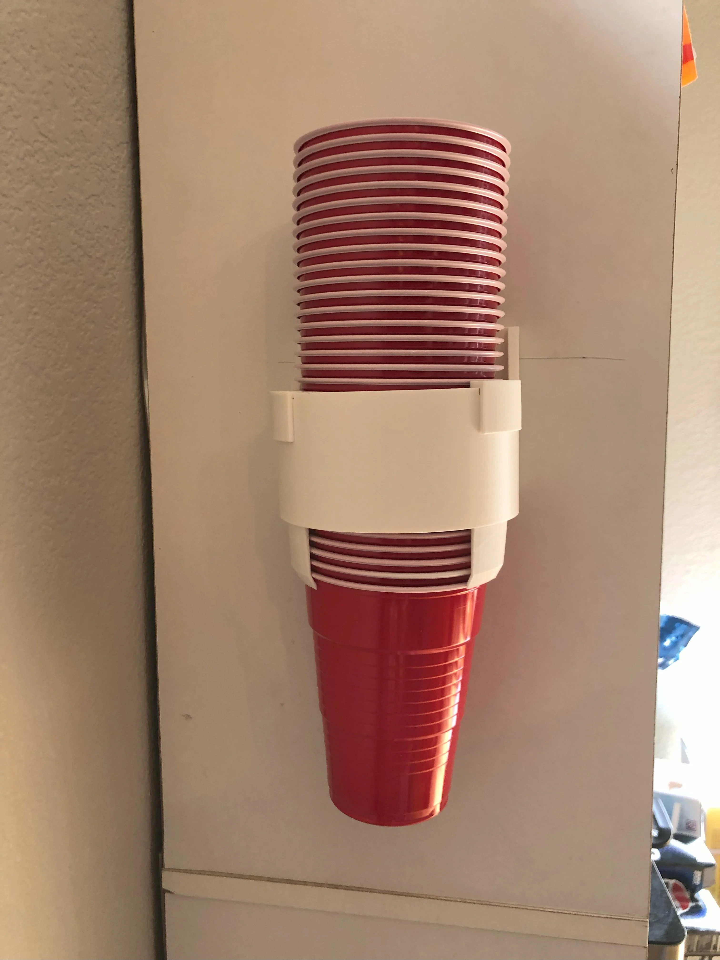 18oz Solo cup holder/dispenser. Remix of Improved Office Cup Dispenser by phhinkey
