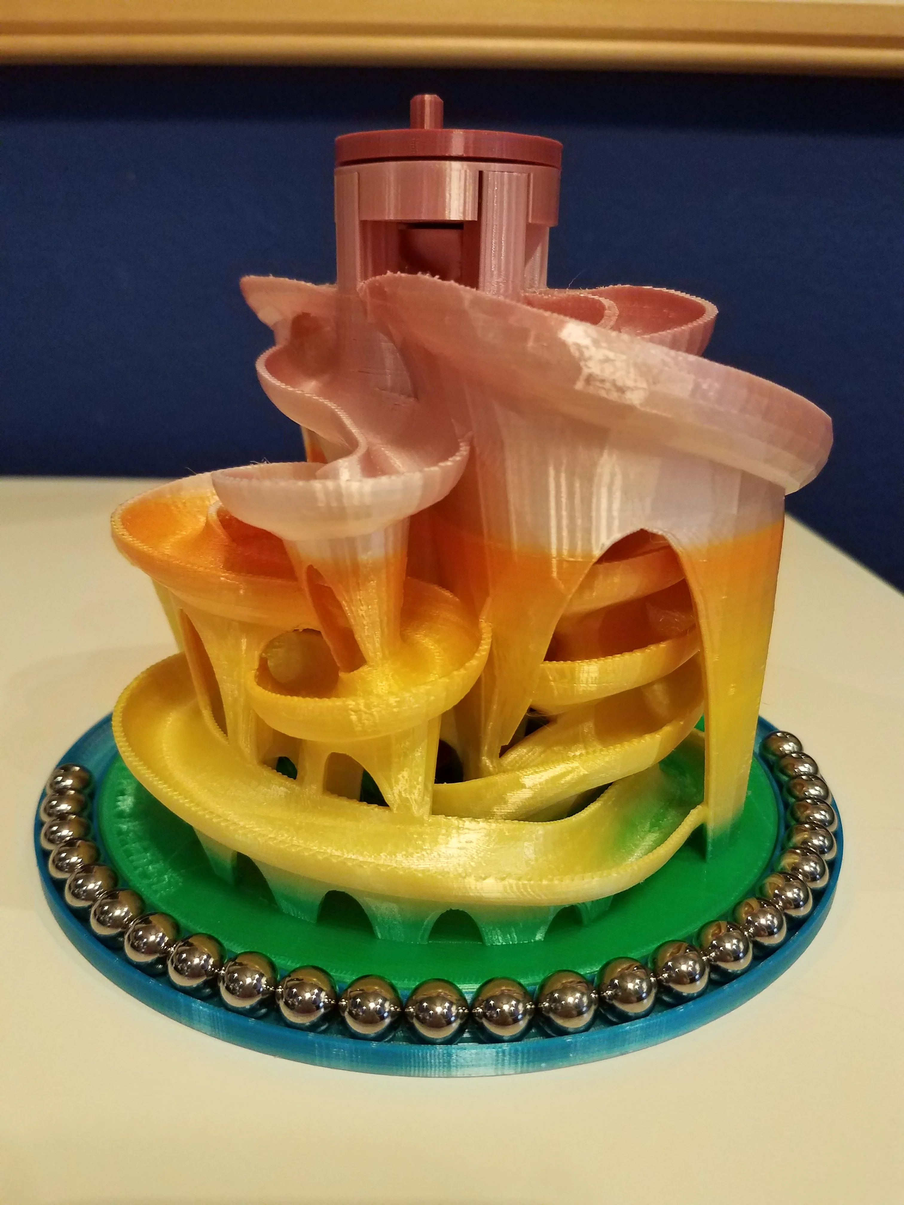 Marble Tray Base and Arrow Turncap for Marble Machine 3