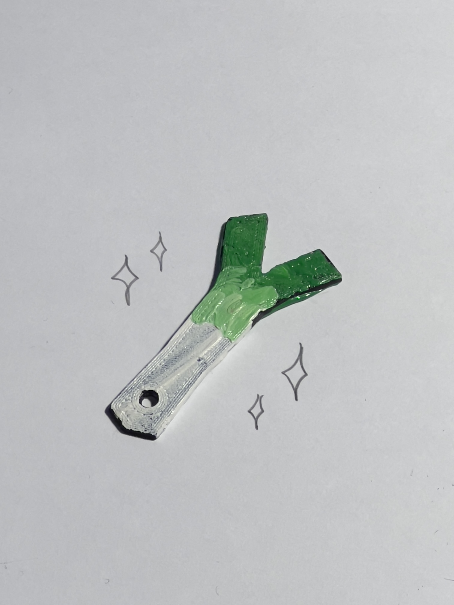 Leak/Spring Onion Keychain