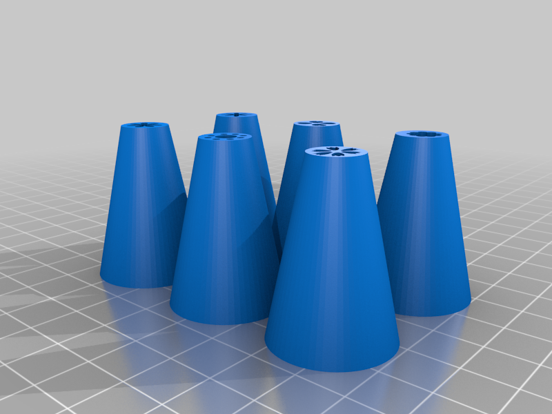 Pastry nozzle set