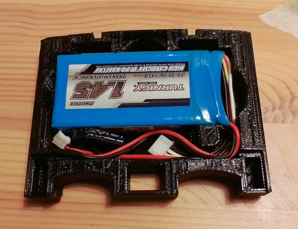 Minelab Sovereign GT custom lithium polymer (lipo) battery pack holder