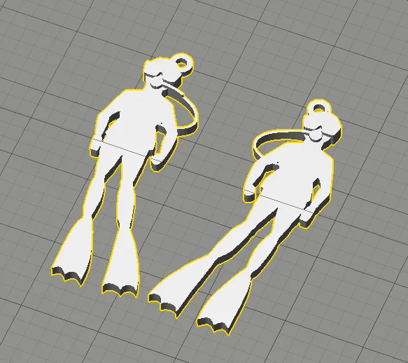 Diver earings