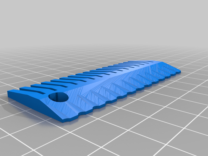 Keychain Cutlery - Combo comb and butter knife.