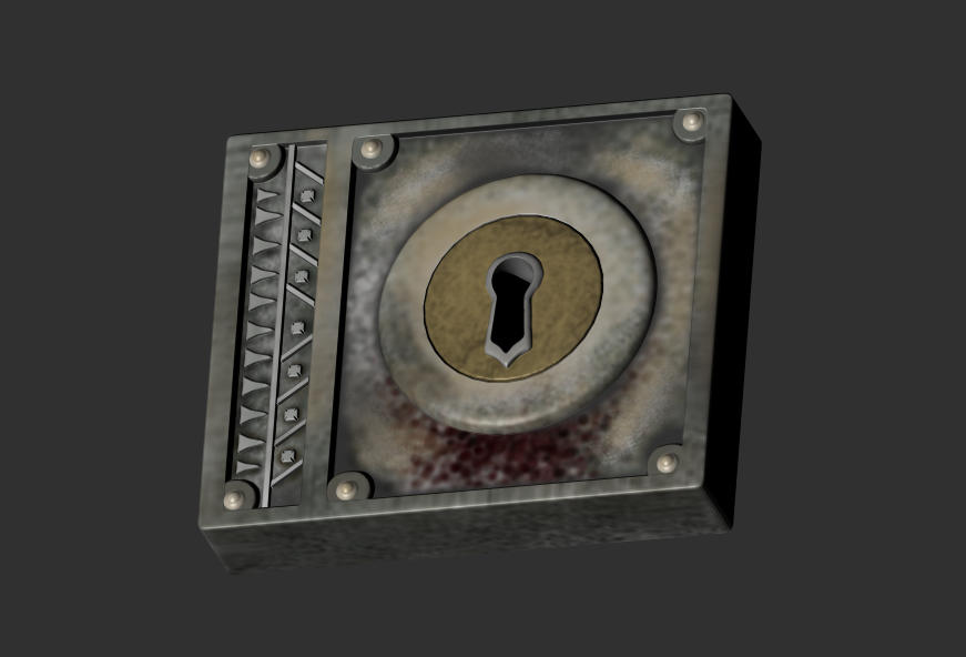 Skyrim Lockpicking Box With Rotating Key Hole