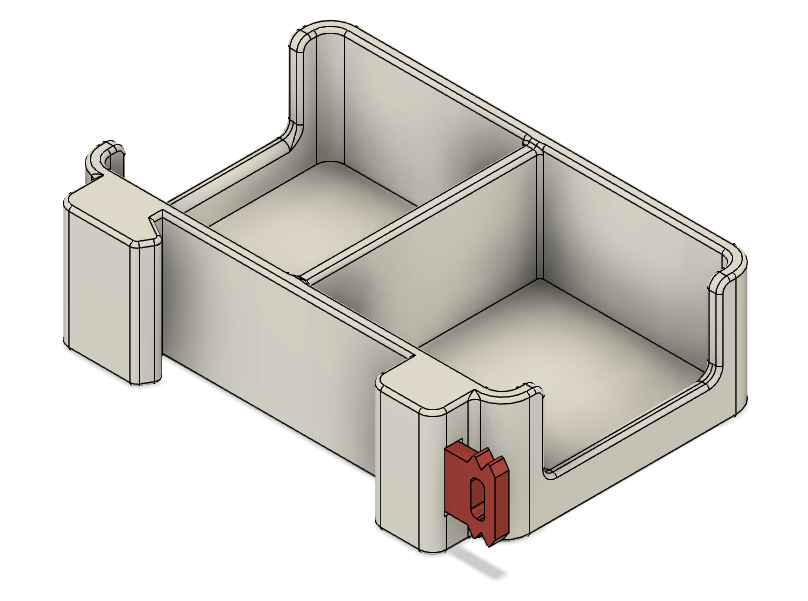 Shelly Mini Duo Hutschienenhalter / Shelly Mini Duo DIN-Rail holder