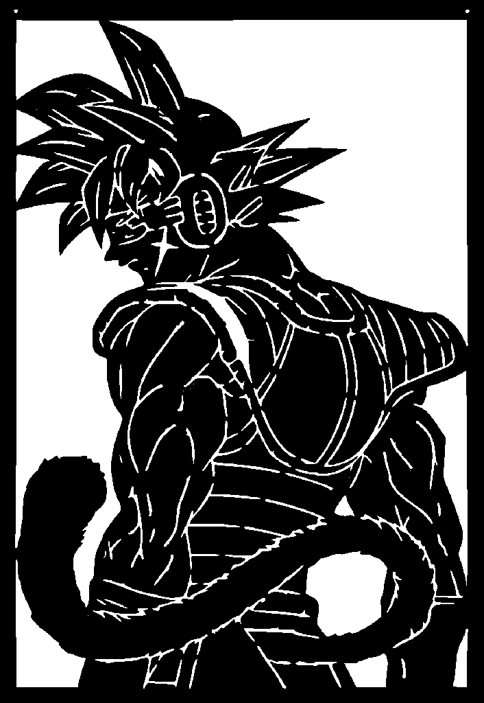 Bardock stencil