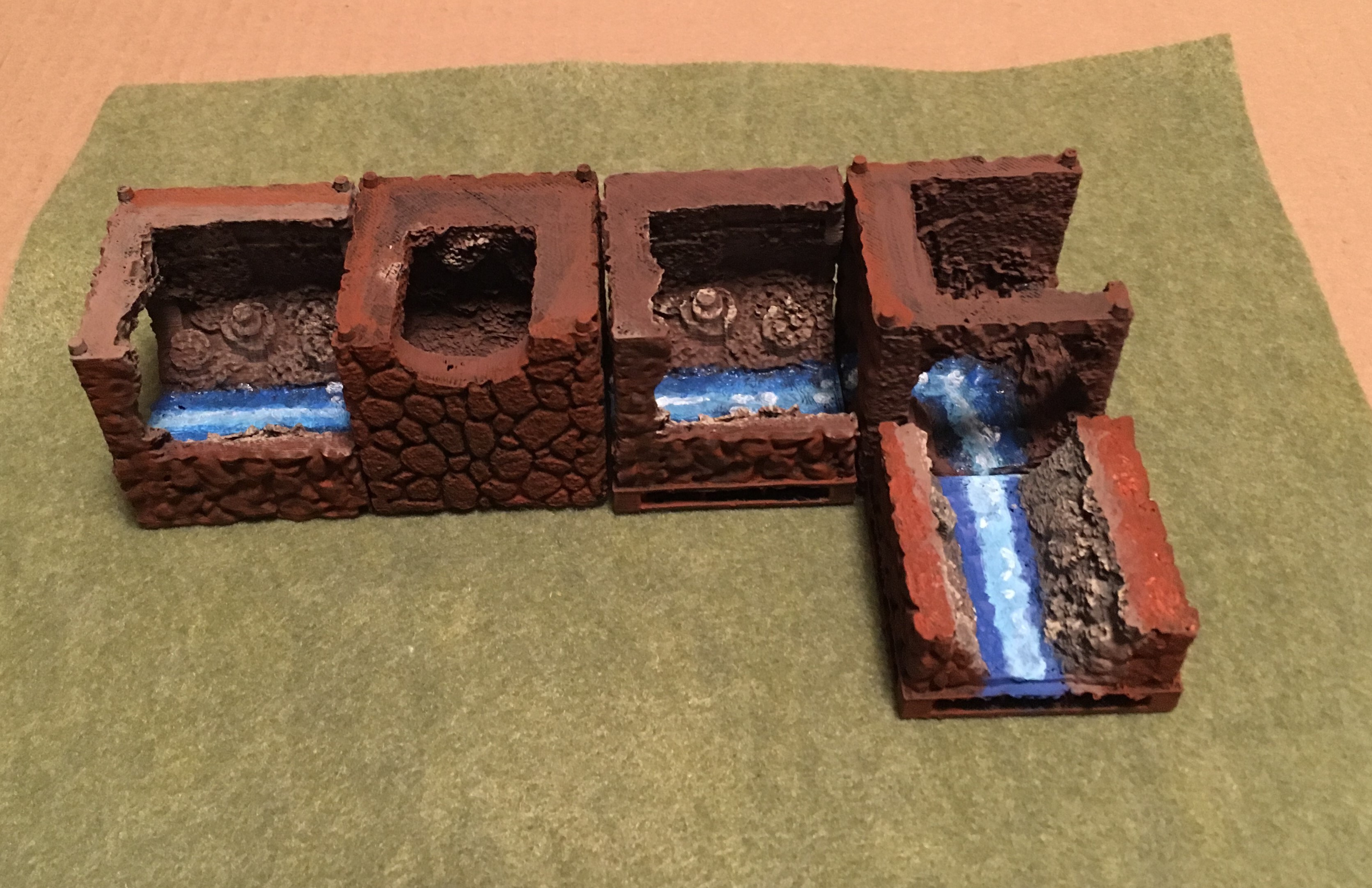 Underground Tunnel Miniature Tiles w/ or w/o OpenLock
