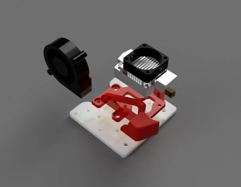 XCR 2IN1-V2 holder for Modular X Carriage