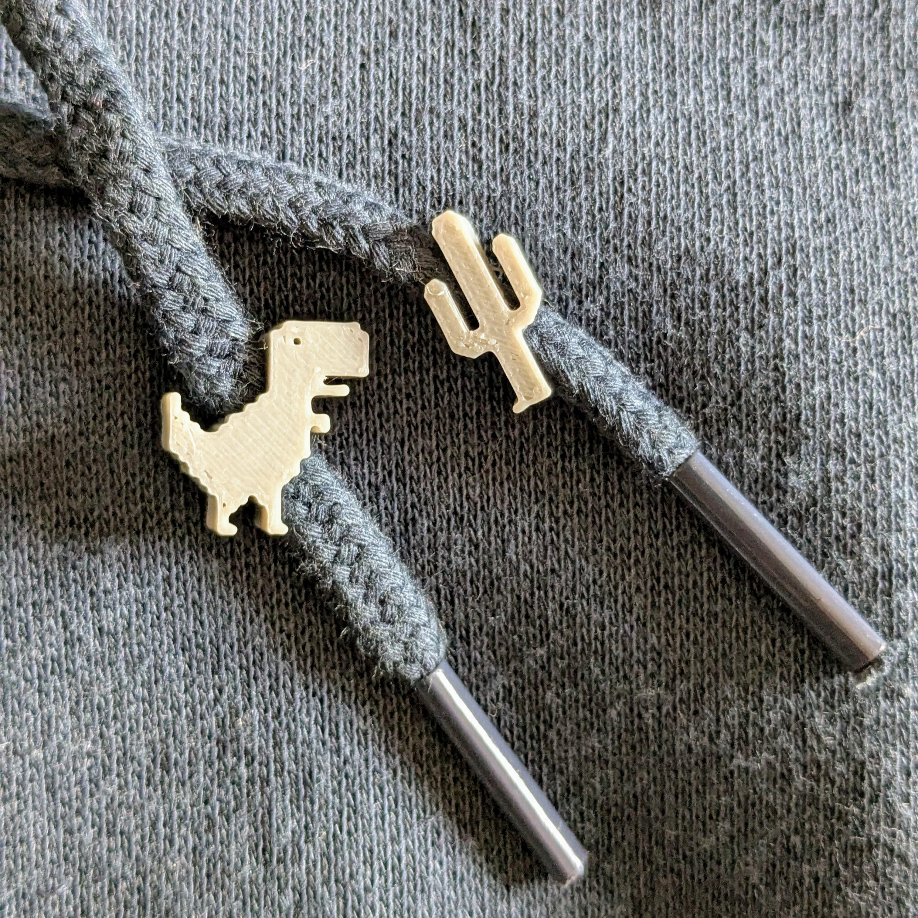 Chrome dino t-rex Beads