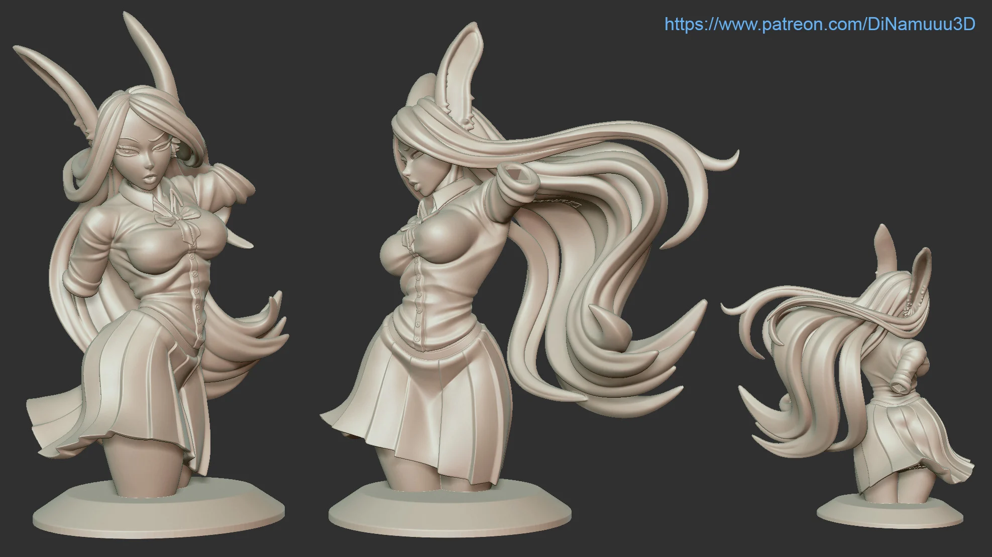 Rabbit Mirko School Girl Bust