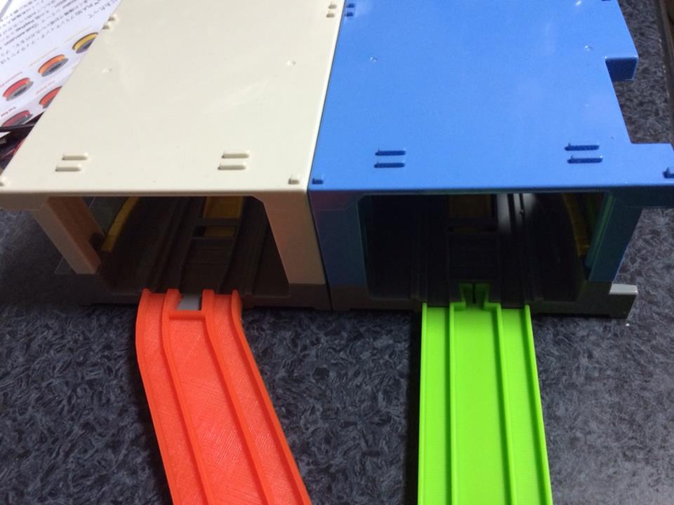 Plarail Double track　to station.