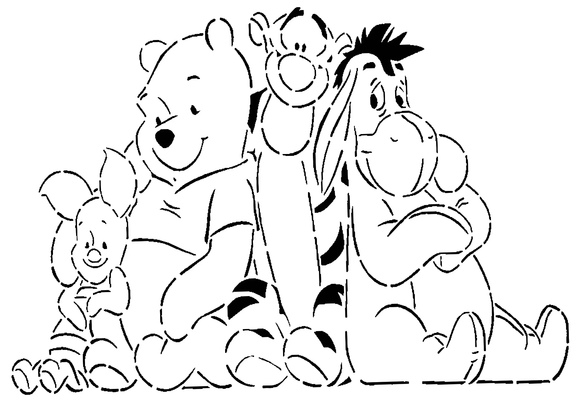 Winnie the Pooh stencil