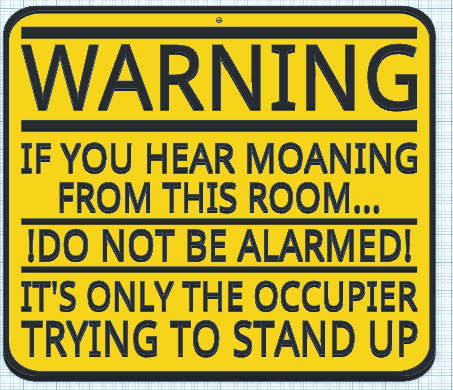 Bedroom/Bathroom Door Sign