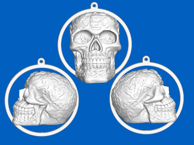 uNuSuaL Ornaments - Celtic Skull