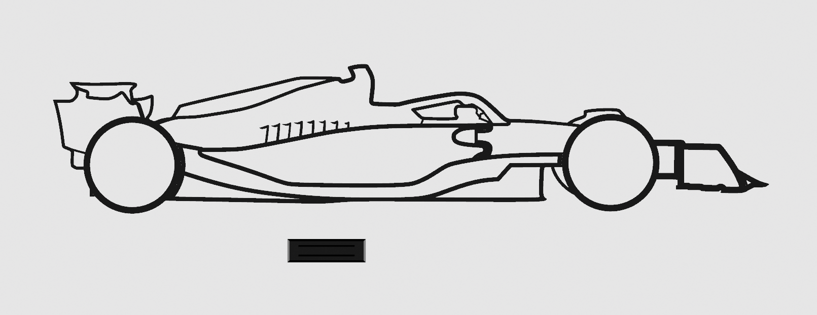 F1 Car Silhouette