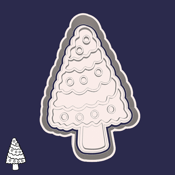 Christmas | New Year cookie cutters - xmas tree