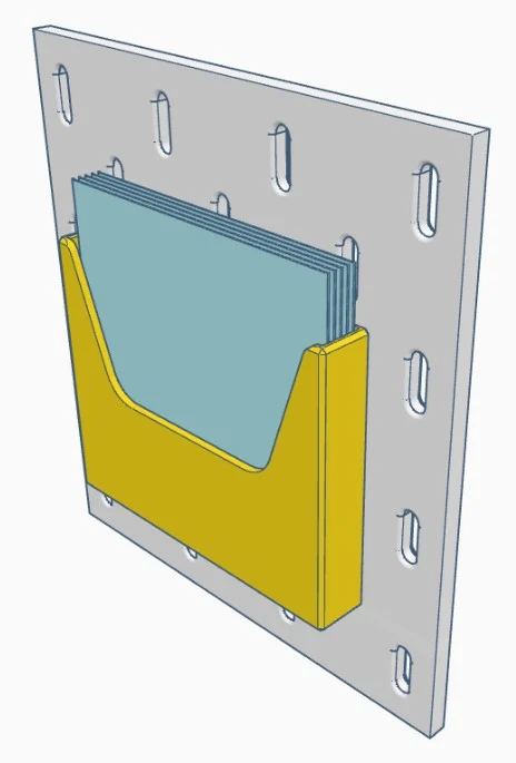 note box for pin board Ikea (skadis)