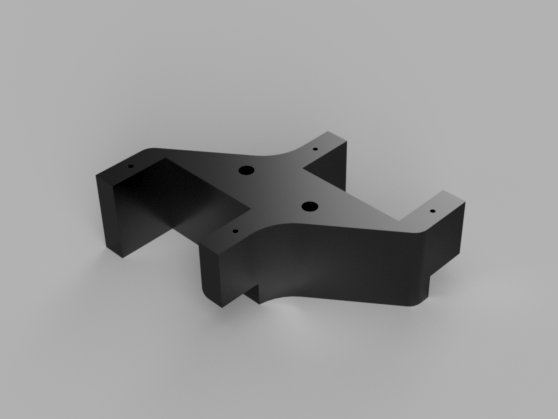 Servo motor mount for model airplane