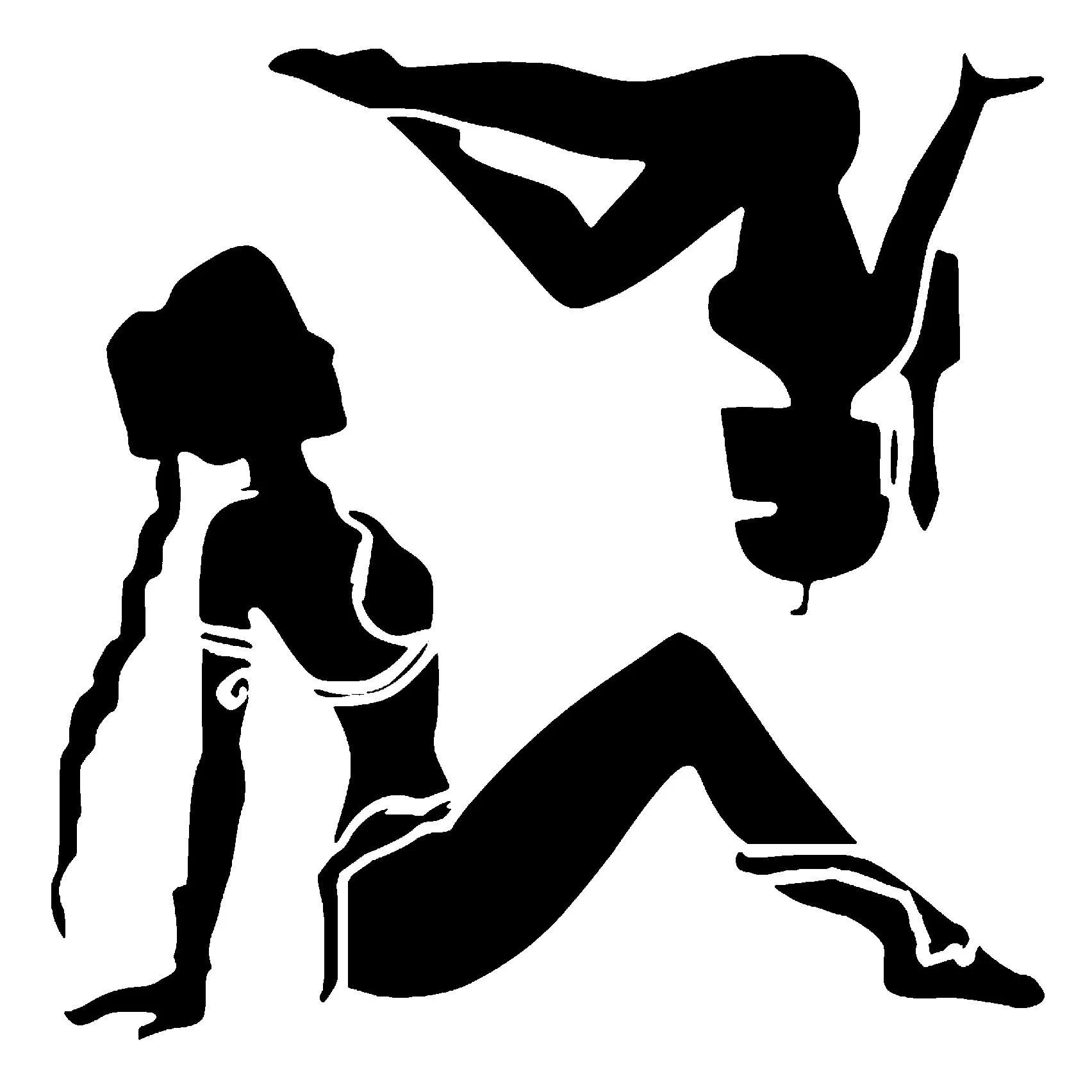 Star Wars Princess and Bounty Hunter stencil