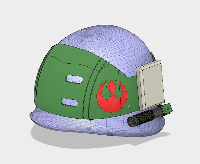 Rogue One Rebel Trooper M1 Helmet sheild