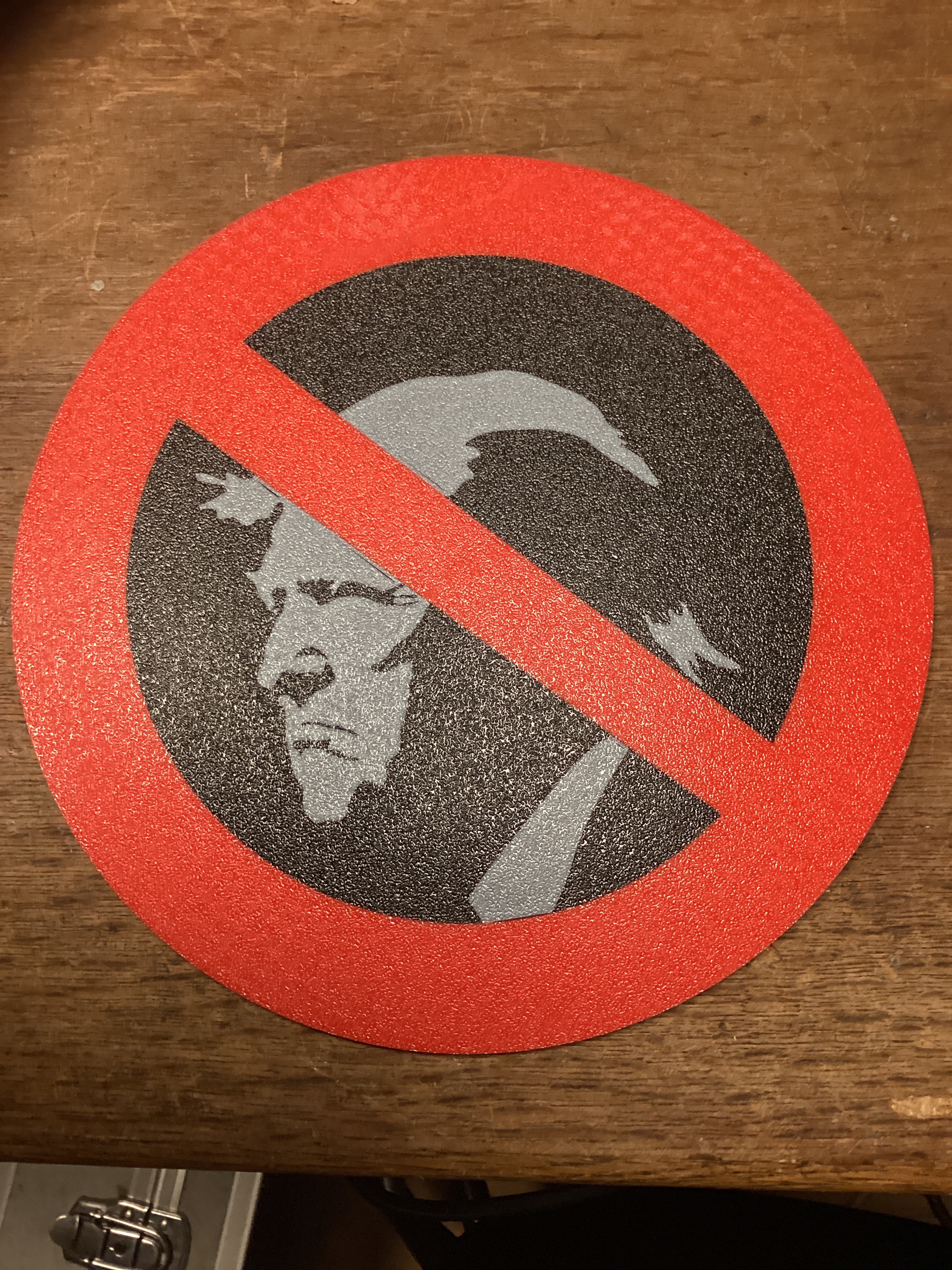 Anti Trump sign multicolor