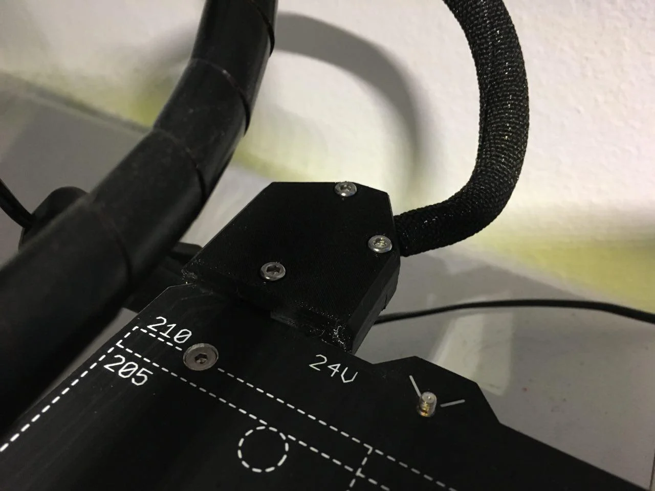 Prusa Lack Enclosure Heatbed Cable Clamp Nuts At Bottom - 60 Degree, for Screw Terminal Heatbed and Textile