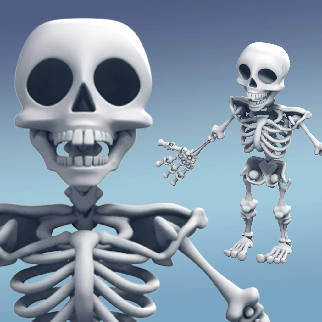 Skeleton (Snaps together and moveable)