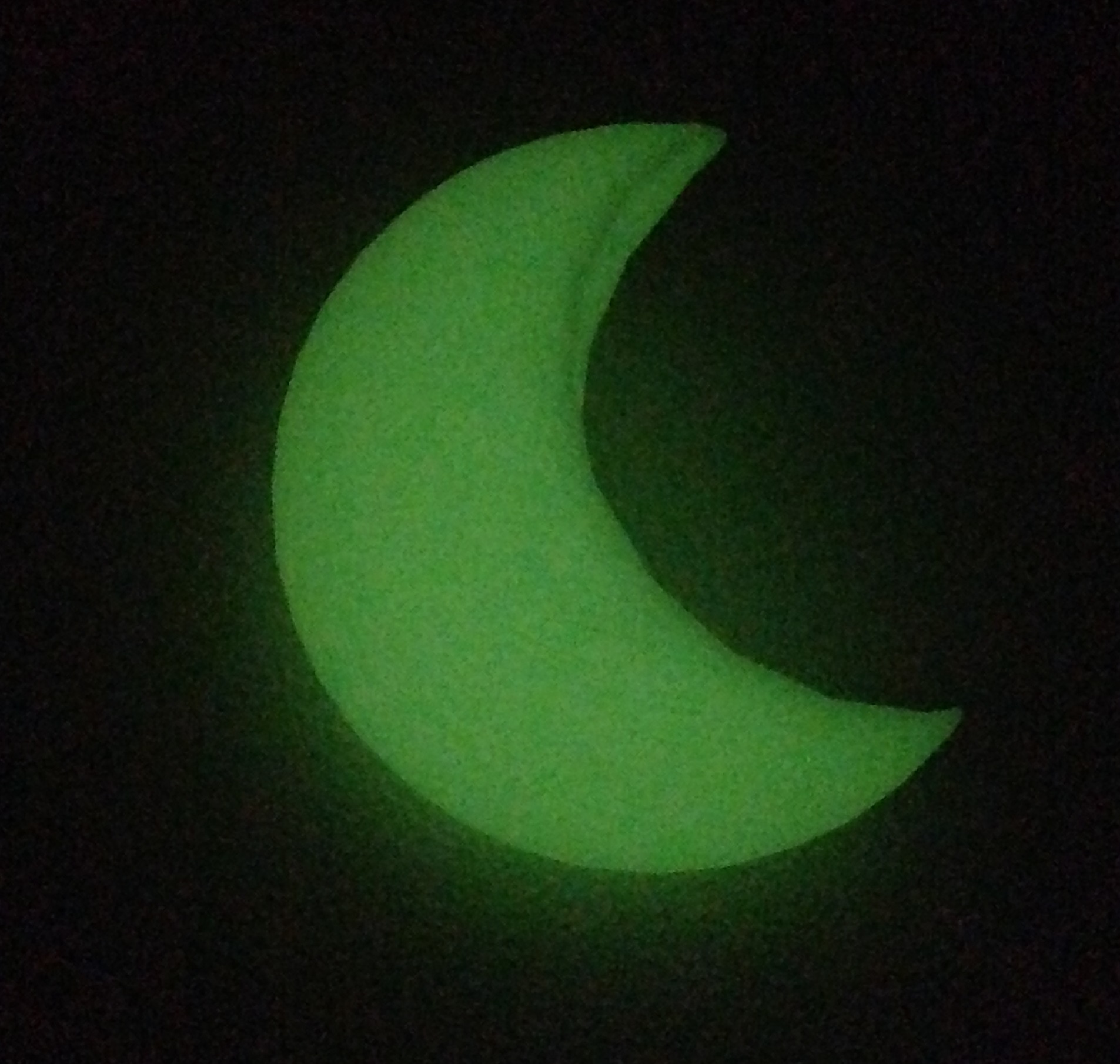 Glow in the Dark Crescent Moon
