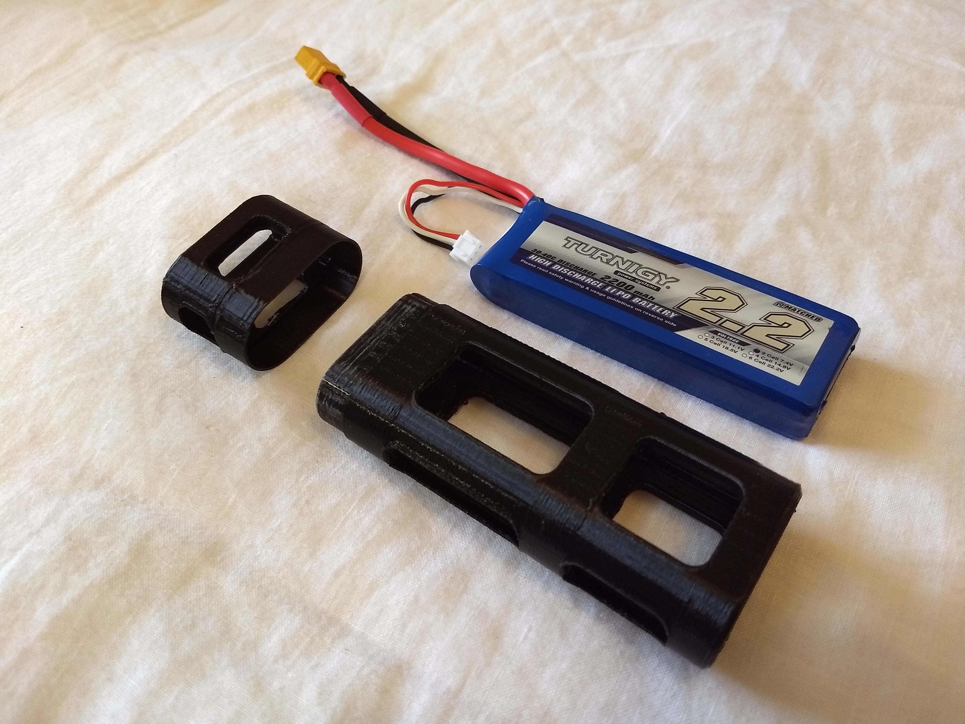 LiPo 2s 2200mAh battery case for Tamiya RC Cars