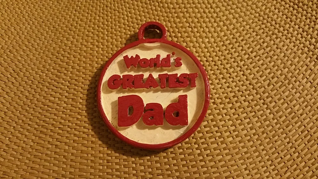 Remix Worlds Greatest Dad Keychain or Charm